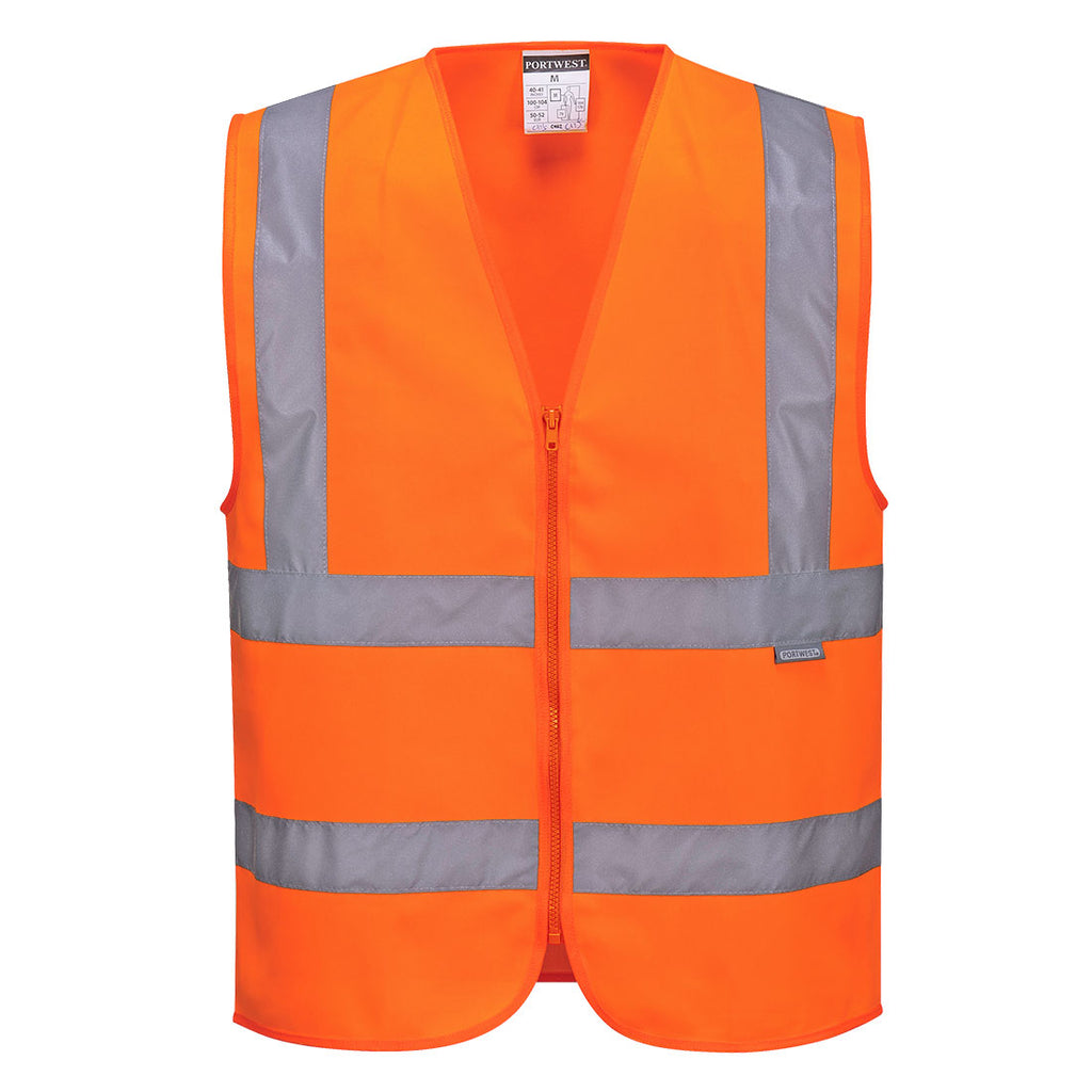 C375 - Hi-Vis Zipped Band and Brace Vest