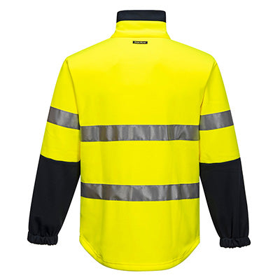 MA315 - Hi-Vis Water Repellent Contrast Zipped Brush Fleece