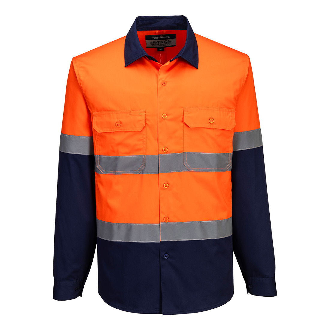 MA803 - Industrial Hi-Vis Lightweight Contrast Shirt L/S