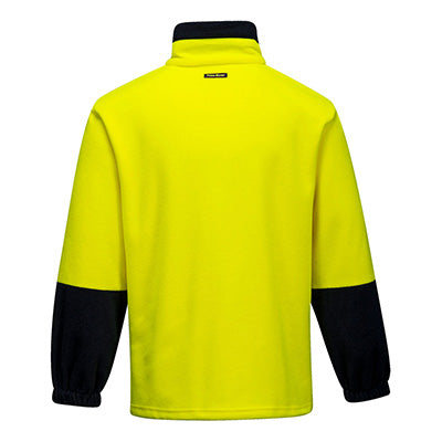 MF115 - Hi-Vis Contrast 1/4 Zip Class D Polar Fleece