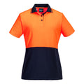 ML211 - Hi-Vis Women's Cotton Comfort Contrast Class D Polo Shirt S/S