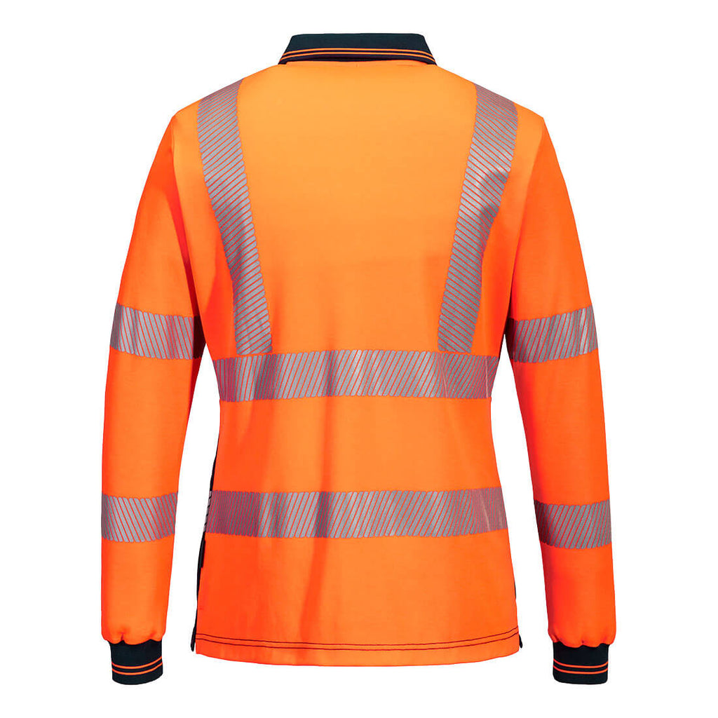 ML212 - Hi-Vis Women's Cotton Comfort Polo Shirt L/S