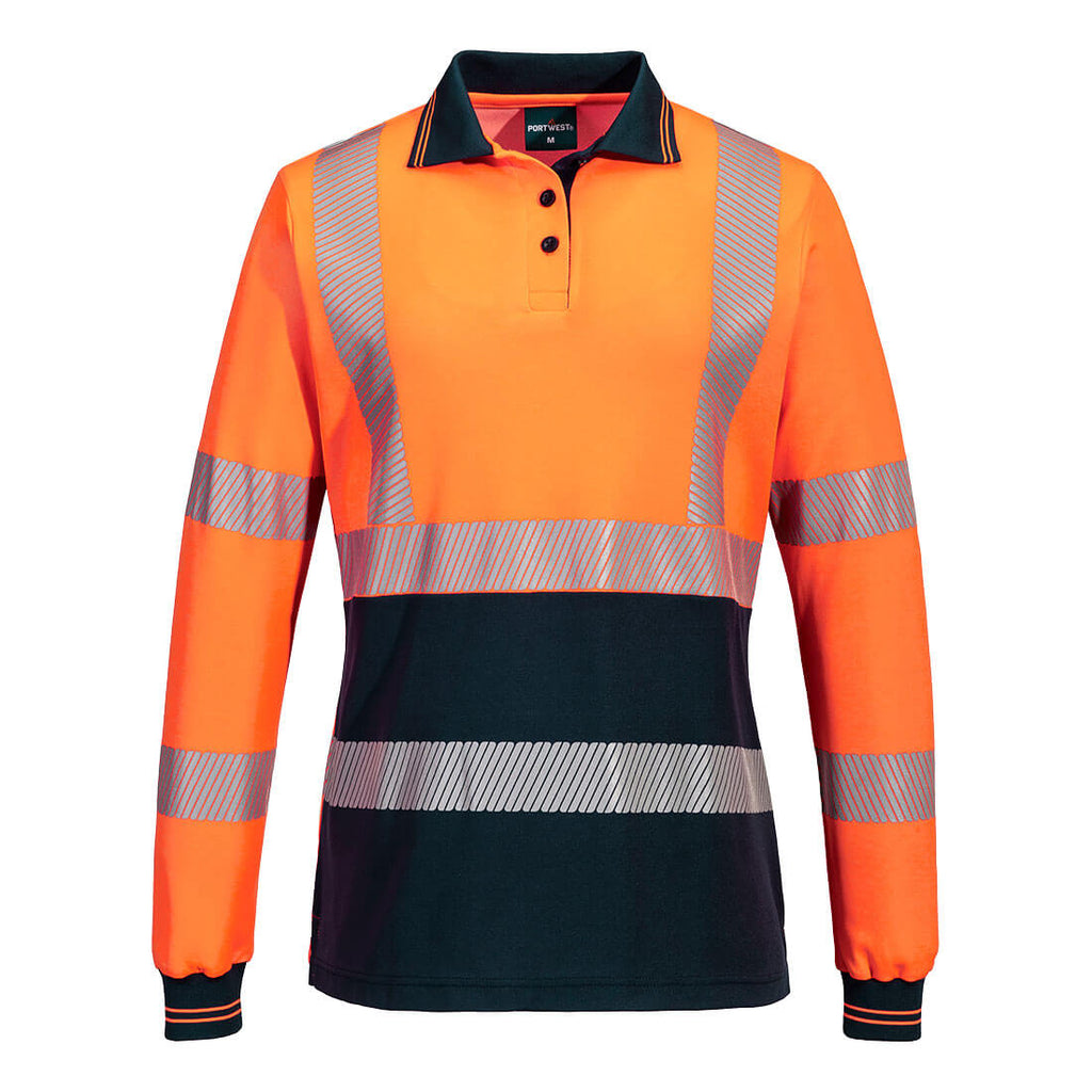 ML212 - Hi-Vis Women's Cotton Comfort Polo Shirt L/S