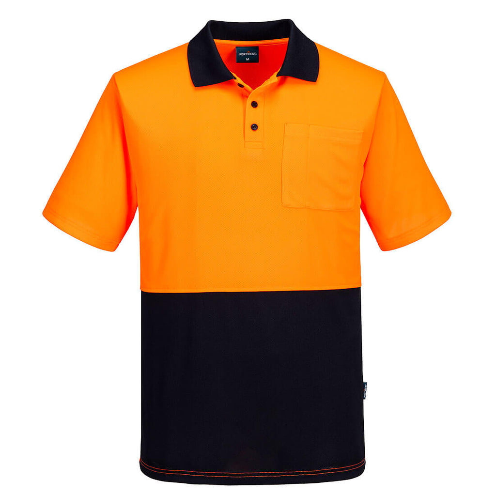 MP610 - Hi Vis Class D Contrast Polo Shirt S/S