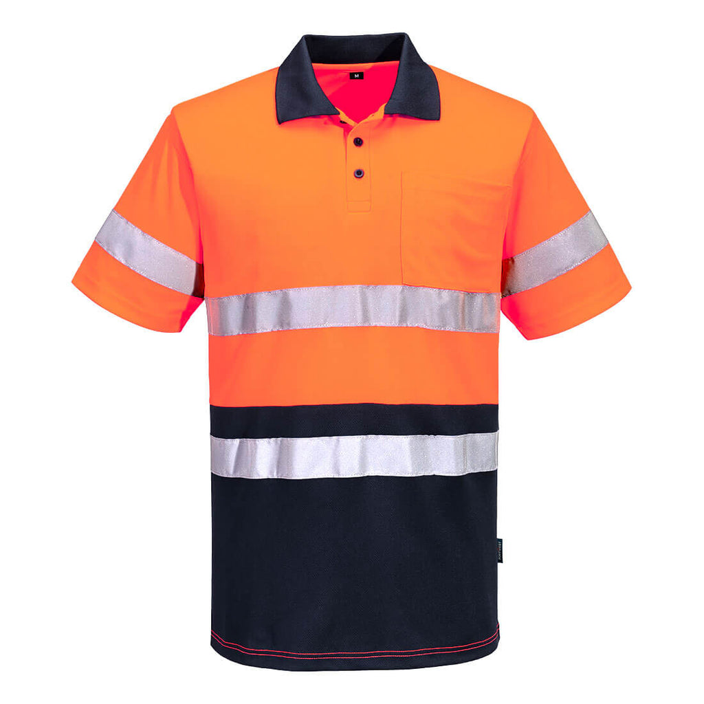 MP616 - Hi-Vis Contrast Polo Shirt S/S