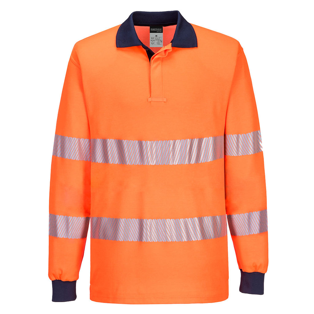 T186 - PW3 Hi-Vis Polo Shirt L/S