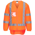 TM309 - TTMC-W17 Hi-Vis X Back Zipped Vest L/S