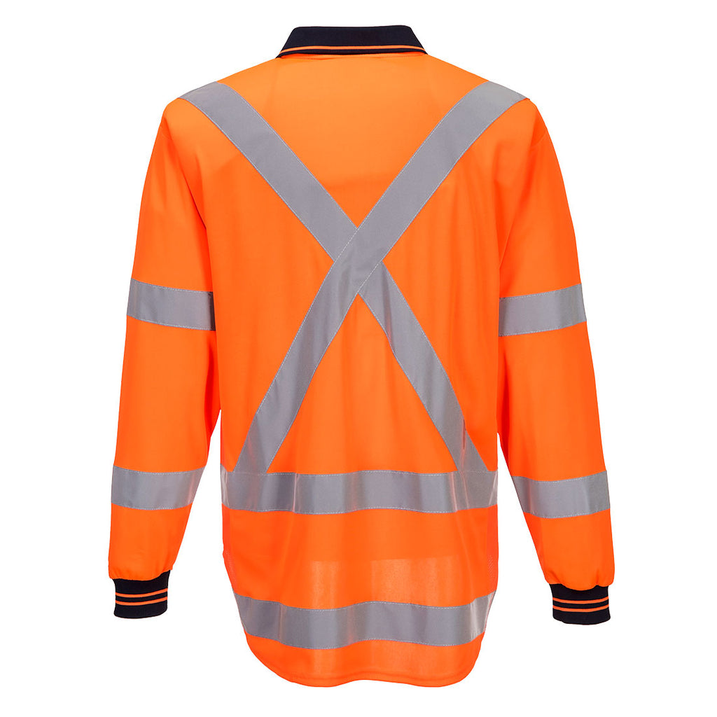TM312 - TTMC-W17 Hi-Vis X Back Polo Shirt L/S